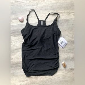 NWT Beyond Yoga. Beyond The Bump. Nursing Tank Size Small. Color Dark Ni…